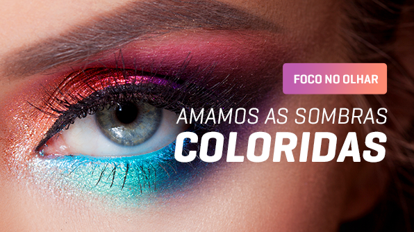 Foco no olhar: AMAMOS sombras coloridas! - Blog Danny Cosméticos
